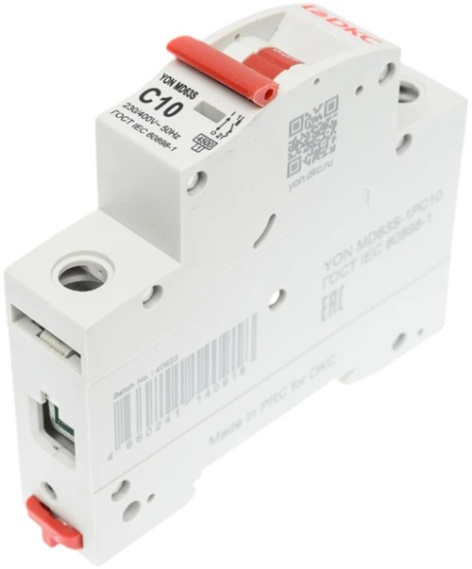 Изображение товара Автоматический выключатель модульный DKC MD63S-1PC10