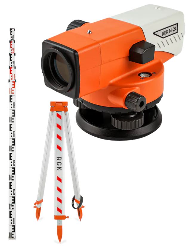 

Нивелир RGK 752367 оптический комплект N-24 С ПОВЕРКОЙ + S6-N + S5, 752367