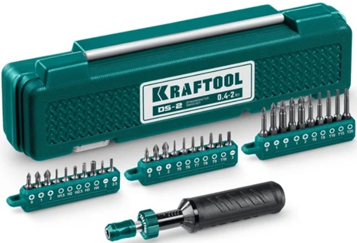 

Отвертка Kraftool 64034 0.4-2Нм, динамометрическая, 64034