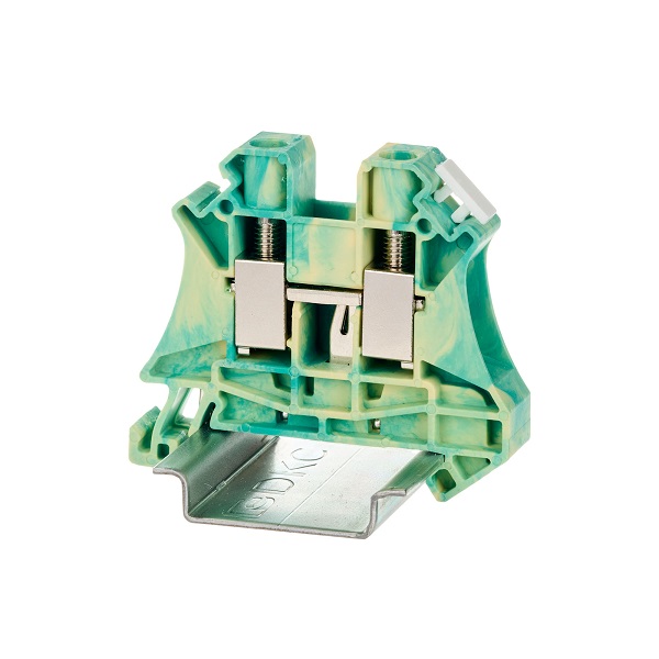 

Клемма заземления DKC TUR-10-PE винтовой зажим, 2 точки подключения, 10 кв.мм, "Nuputuk", TUR-10-PE