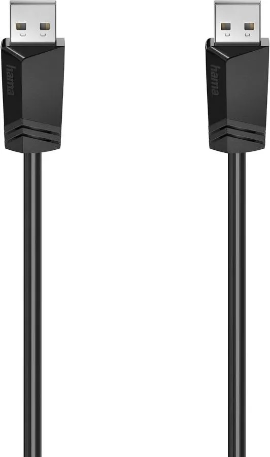 Кабель интерфейсный HAMA H-200601 00200601 2.0 USB A (m) - USB A(m) 1.5м черный