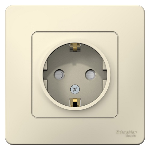 

Розетка Schneider Electric BLNRS001112 с/з со шторками, 16А, 250В Молочная внутр, BLNRS001112