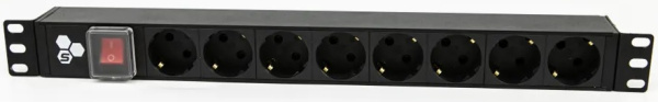 Изображение товара Блок розеток SYSMATRIX PD 19.08SCH-IS-1.10-00.3 19 дюймов горизонтальный 1фаза 220В 10А