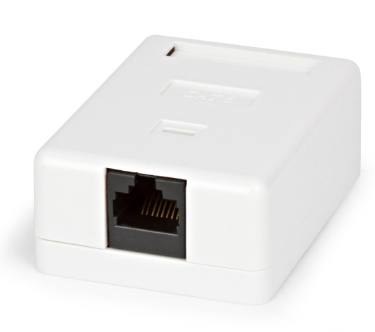 Изображение товара Розетка Hyperline SB2-1-8P8C-C6-WH