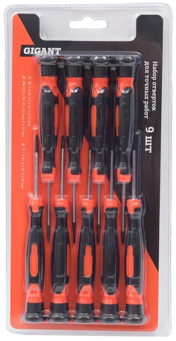 

Набор отверток Gigant SHT310 для точных работ 9шт., SHT310