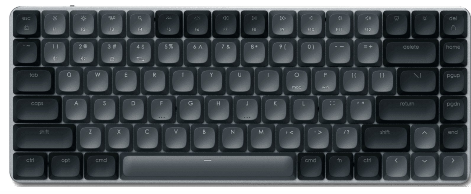 

Клавиатура Satechi SM1 SLIM ST-KSM1DK-RU MECHANICAL BACKLIT BLUETOOTH - dark, SM1 SLIM