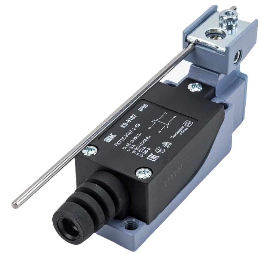 

Выключатель концевой IEK KKV12-8107-2-65 КВ-8107 регул. стержень IP65, KKV12-8107-2-65