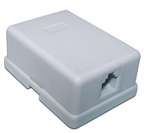 

Телефонная розетка настенная TWT TWT-SS1-12-WH 1 порт 6P4C, винтовая, TWT-SS1-12-WH