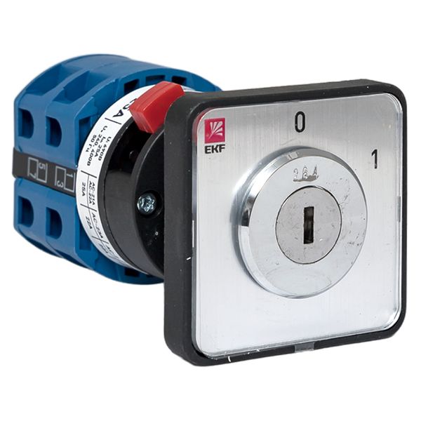 

Переключатель кулачковый EKF pk-1-113-25 ПК-1-113 25А 3P «0-1» с ключом, pk-1-113-25