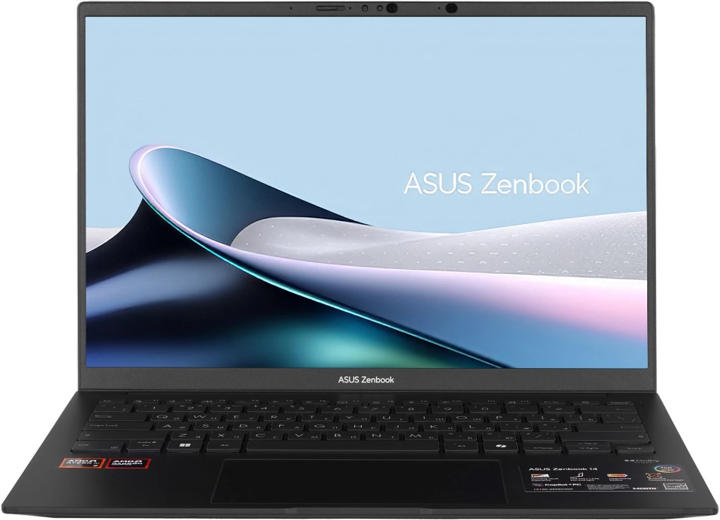 

Ноутбук ASUS UM3406K (UM3406KA-QD170) 90NB14U1-M009V0 Ryzen AI 7 350/32GB/1TB SSD/Radeon Graphics/14" WUXGA OLED/Wi-Fi/BT/Cam/noOS/Jade Black, UM3406K (UM3406KA-QD170)