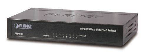 

Коммутатор Planet FSD-803 8 х Ethernet и 1 х 802.3af со встроенным сплиттером, FSD-803