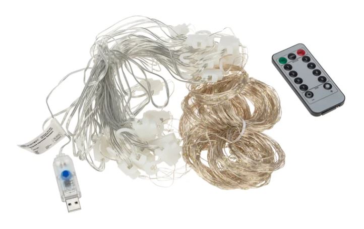 

Гирлянда NEON-NIGHT 315-996 дождь из росы 6х3 м, 600 LED, теплый белый, IP20, USB + пульт управления, 315-996