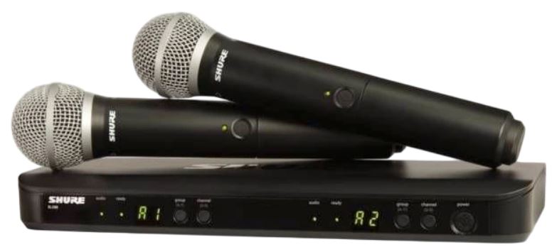 

Микрофонная система Shure BLX288E/PG58-M17 с двумя ручными передатчиками, BLX288E/PG58-M17