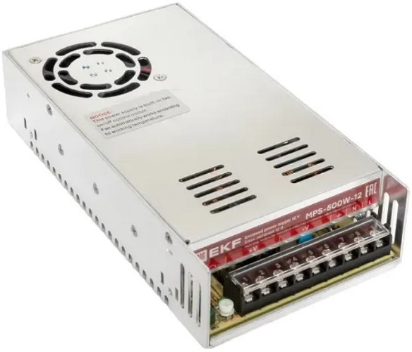 

Блок питания EKF MPS-500W-24 на монтажную панель 500 Вт, 220 В AC /24В DC, MPS-500W-24
