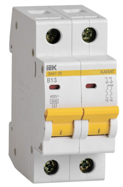 Изображение товара Автоматический выключатель IEK MVA20-2-013-B для надежной защиты электросистем