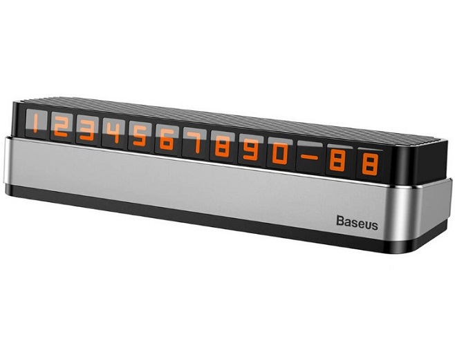 

Автовизитка Baseus ACNUM-B0G Moonlight Box, dark gray, ACNUM-B0G