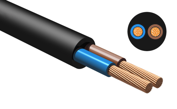 Изображение товара Провод электрический iTOK ПВСн 2х1.5 Ч с медными жилами для электромонтажа