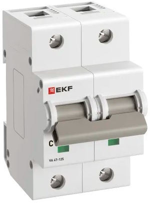 

Автоматический выключатель EKF mcb47125-2-25C ВА 47-125 2P 25А (C) 15кА PROxima, mcb47125-2-25C