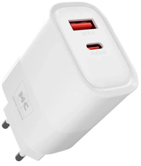 Изображение товара Зарядное устройство More Choice NC81i с двумя портами для быстрой зарядки