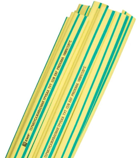 Изображение товара Термоусаживаемая трубка EKF tut-10-yg-1m