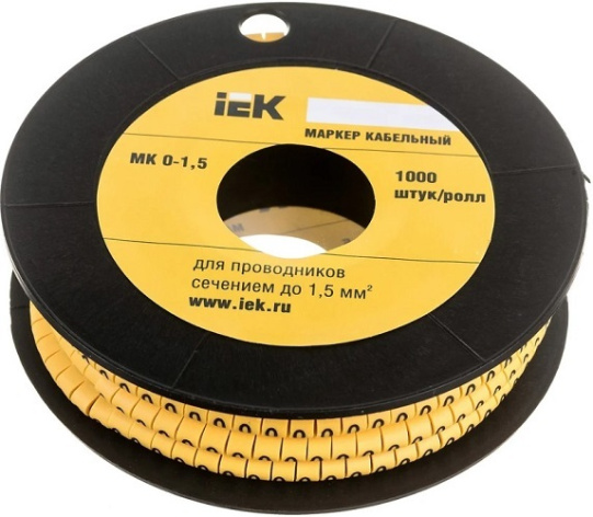 Изображение товара Кабельный маркер IEK UMK00-0 для идентификации проводов и кабелей