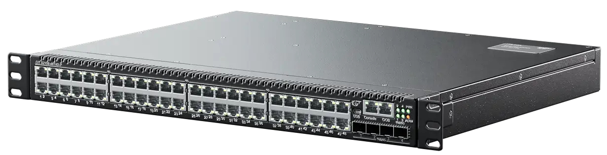 

Коммутатор КИТ(CIT) S2158-48T4D-P-AC-FR доступа L3 48x1G RJ45 с POE/POE+, 4x10/25G SFP28, два БП AC, охлаждение FR, S2158-48T4D-P-AC-FR