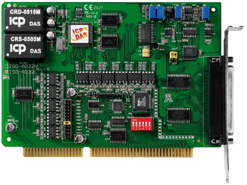 

Плата ICP DAS ISO-AD32L 200Ks/s 12-bit, 32-Channel Isolated Analog Input Board (Low gain), ISO-AD32L