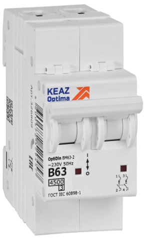 Изображение товара Автоматический выключатель КЭАЗ 329516 для защиты электрических цепей