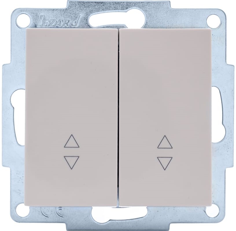 

Переключатель Lezard 742-0388-106 Vesna проходной 2-кл. СП механизм крем., 742-0388-106