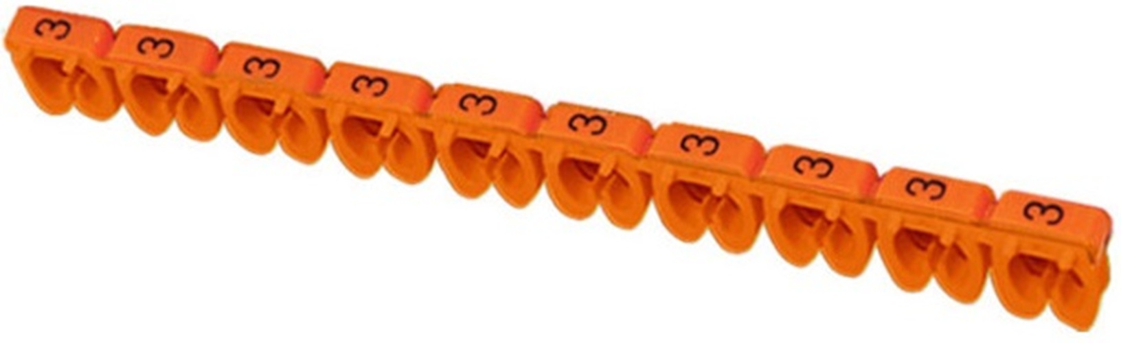 

Маркер на кабель IEK UMK01-02-3 МКН-"3" оранжевый 1,5мм2 (1500шт/упак), UMK01-02-3