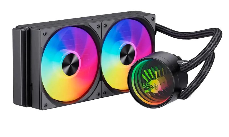 

Система охлаждения жидкостная Bloody LC-10-ARGB240-BK LGA1200/1700/1851/AM5/AM4 (260W 120mm 20-35dB Al+Cu 4-pin ARGB черный), LC-10-ARGB240-BK