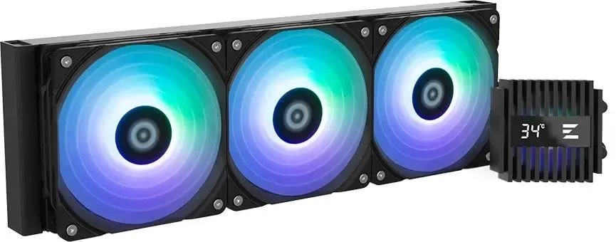 

Система охлаждения жидкостная Zalman Liquid Cooler 360mm ALPHA2 DS A36 Black LGA115x/1200/17001851/AM4/AM5 (3*120mm, 600-2000rpm, 29.7dBa), Liquid Cooler 360mm