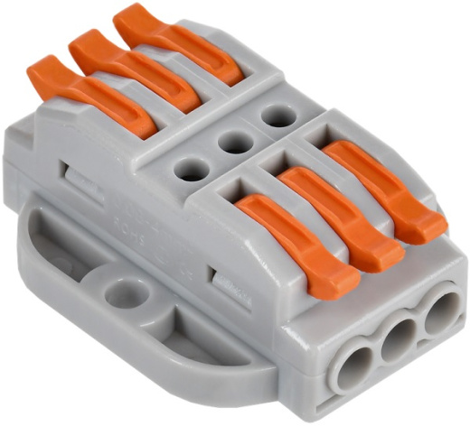 Изображение товара Клемма IEK UKZ20-4133P-004 - монтажная проходная для соединения проводов