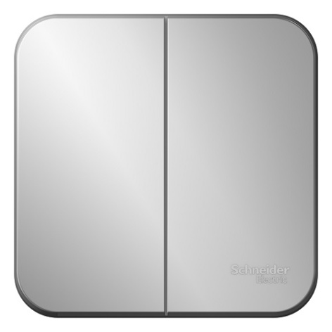 Изображение товара Выключатель Systeme Electric Blanca IP20 двухклавишный серебро