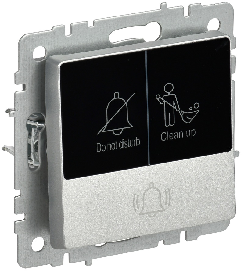 

Кнопка звонка IEK BR-V14-2-10-K47 BRITE с индикацией для отелей 10А ВС10-1-9-БрА Алюминевый, BR-V14-2-10-K47