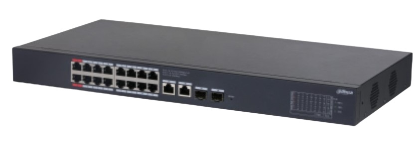 

Коммутатор Dahua DH-CS4220-16GT-135 16-портовый гигабитный PoE с функцией облачного управления, DH-CS4220-16GT-135