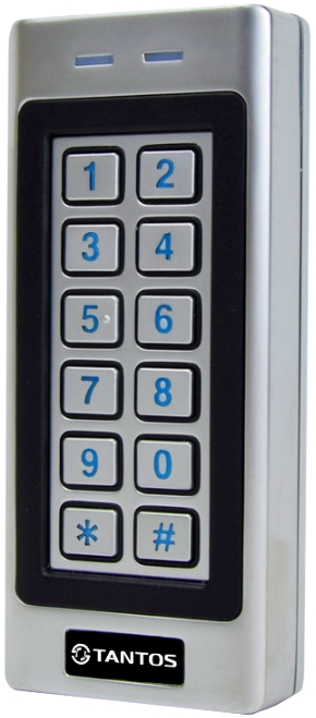 

Кодонаборная панель Tantos TS-KBD-EM-IP66 Metal со встроенным считывателем Em-Marin, 1000 пользователей, 12В, 80 мА, TS-KBD-EM-IP66 Metal
