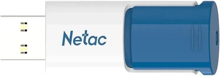 

Накопитель USB 3.2 256GB Netac NT03U182N-256G-32BL U182 Blue, сдвижной корпус, пластиковый бело-синий, NT03U182N-256G-32BL