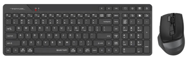 Изображение товара Беспроводной комплект клавиатура и мышь A4Tech Fstyler FB2800C Air2 внешний вид стильный