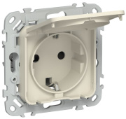 фото Розетка с заземлением  IEK FI-R16-16-1-44-K86