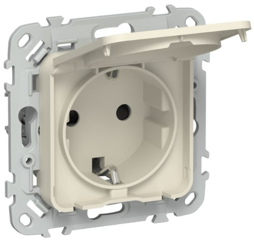 Изображение товара Розетка с заземлением IEK FI-R16-16-1-44-K86