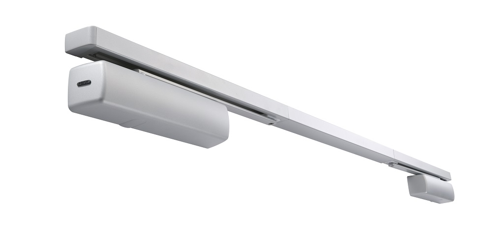 Координатор Abloy FD464 для двустворчатых дверей удержания двери в открытом положении (алюминий), ASSA ABLOY, белый