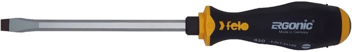 

Отвертка Felo 45009040 плоская шлицевая ударная Ergonic 9,0X1,6X150, 45009040