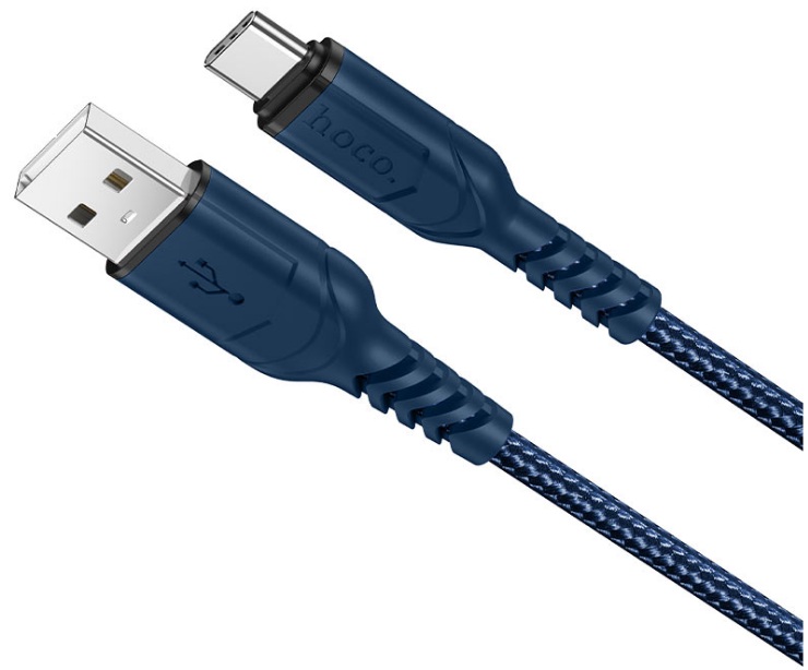 

Кабель Hoco X59 Victory 6931474744944 USB - Type-C, 1.0м, круглый, 3,0А, ткань, цвет: синий (1/33/330), X59 Victory