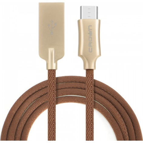 Изображение товара Кабель Crown CMCU-3132M для зарядки и передачи данных MicroUSB USB надежный нейлон