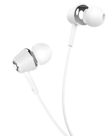 Изображение товара Hoco M70 Внутриканальные проводные наушники с микрофоном White