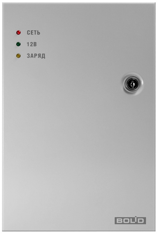 

Источник питания резервный Болид РИП-12 исп.108 (РИП-12-5/17М7-V8) 13,6В 5А. 8 выходных канала с максимальным током до 1А (но - не более 5 А), РИП-12 исп.108