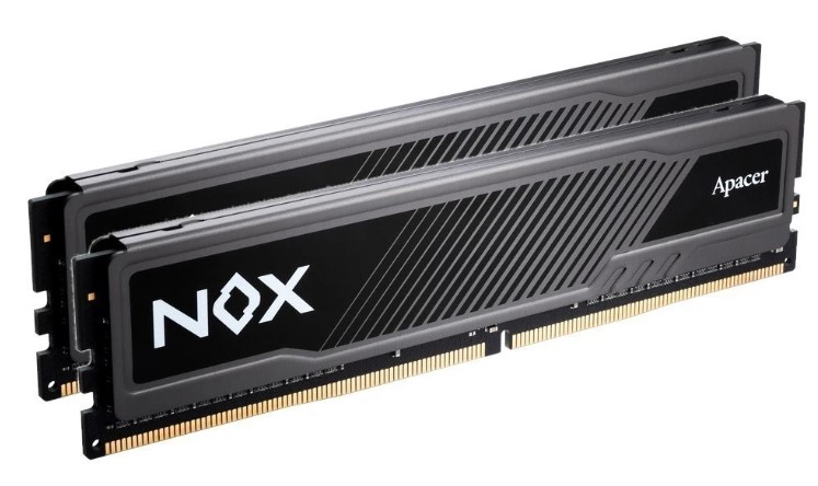 

Модуль памяти DDR4 16GB (2*8GB) Apacer NOX White AH4U16G32C28YMWAA-2 PC4-25600 3200MHz CL16 1.35V, NOX White