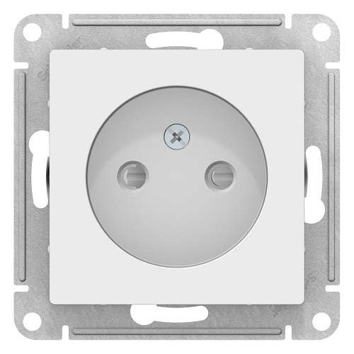 

Розетка Schneider Electric ATN000149 AtlasDesign, без заземления, со шторками, 16А, механизм, белая, ATN000149