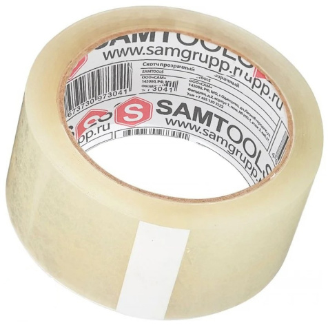 Изображение товара Прочный упаковочный скотч SAMGRUPP 50 м 50 мм на акриловой основе